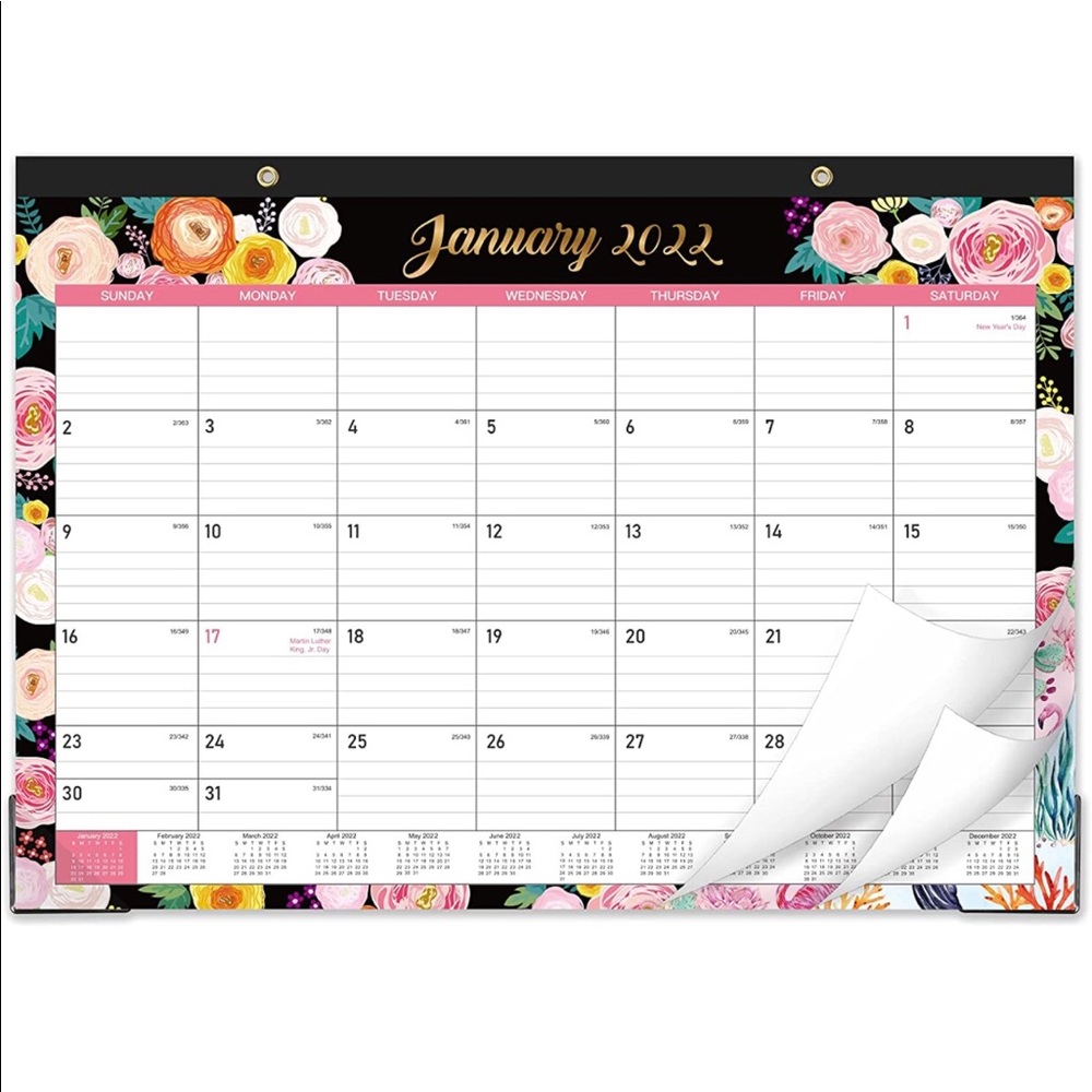 2022 Desk Calendar - Desk/Wall Calendar 2022, Desk/Wall Monthly Calendar Pad